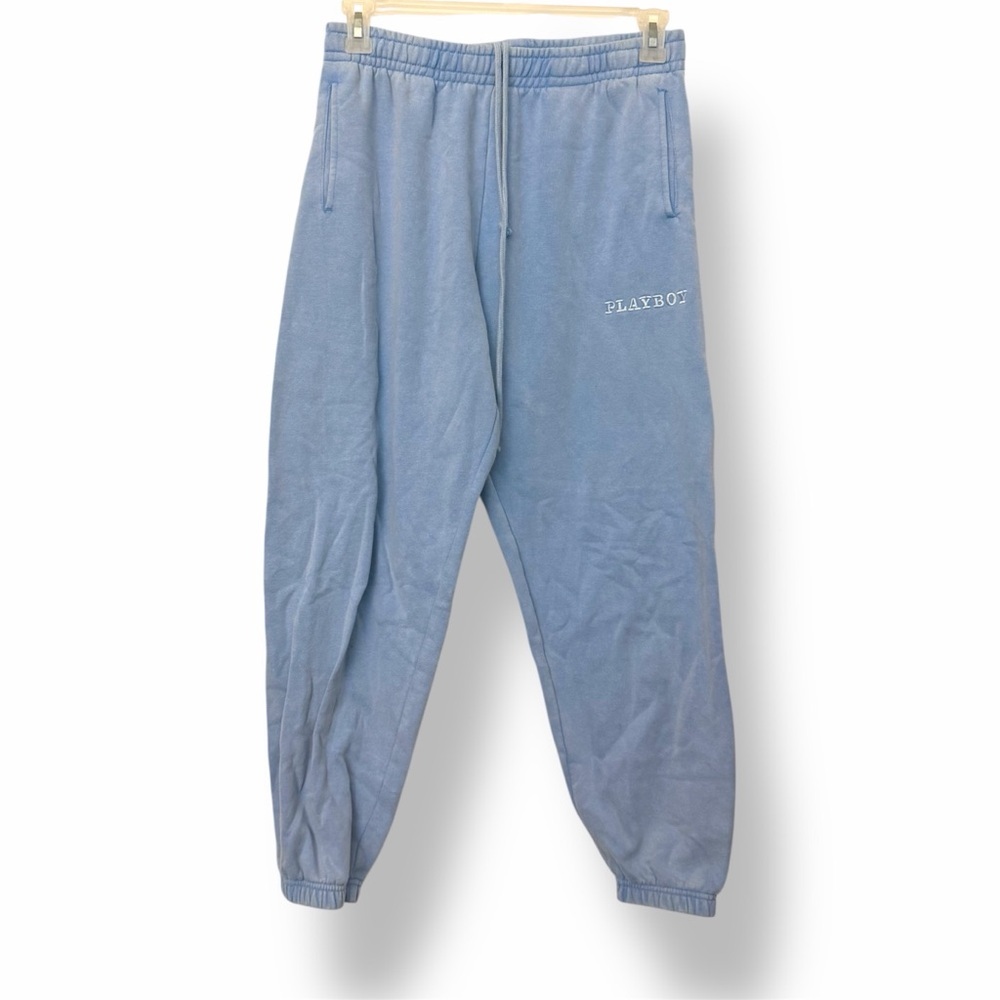 Playboy PacSun Jogger Sweatpants Baby Blue - Picture 2 of 5